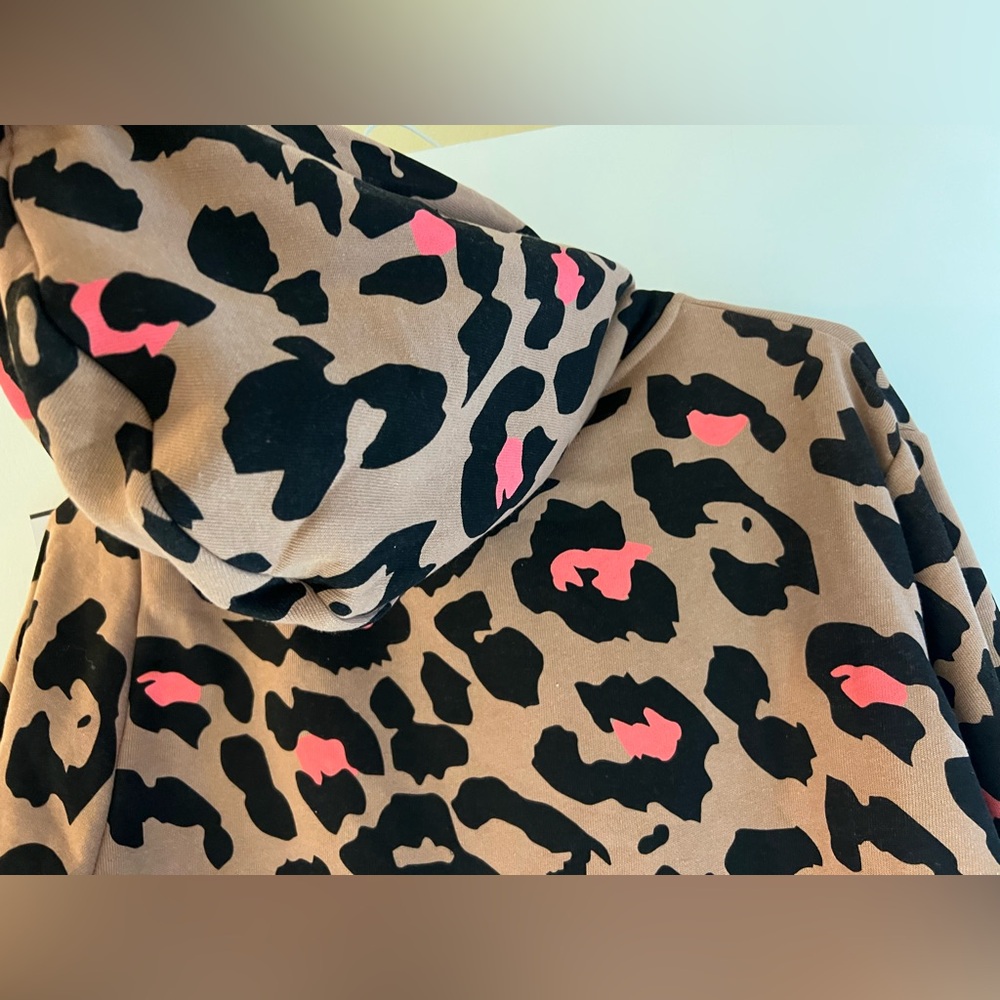 🆕 🐆 Wildfox 🐆 Leopard Print Women's Zip up hoodie - Picture 6 of 8